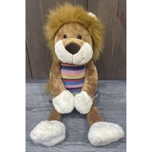 Animal Alley Lion Striped Knit Outfit Plush Stuffed Animal Toy's R Us‎ 15"2007